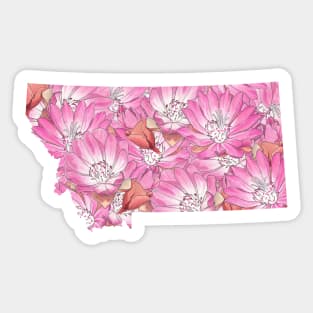 Montana in Flowers Sticker